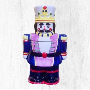Vintage nutcracker cookie jar handpainted